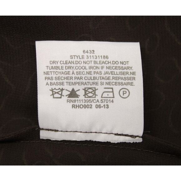 Tory Burch Women's Tanya Abstract Leopard Print Silk Sleeveless Tie Back Top 4 - Picture 8 of 10